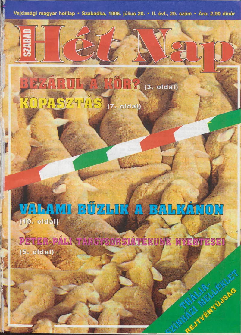 Szabad Hét Nap, 2. évf. 1995. július 20. 29. sz.