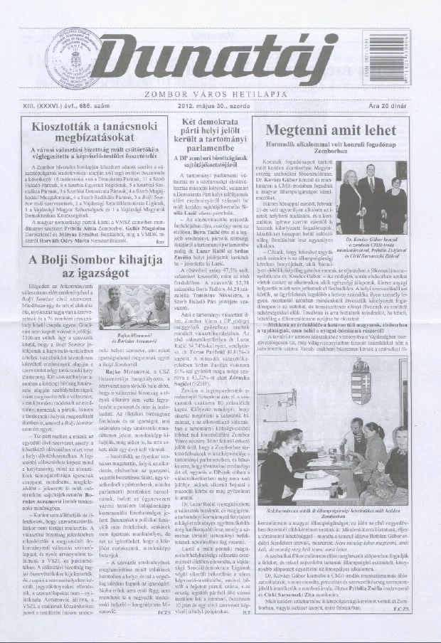 Dunatáj, 14. évf. 2012. május 30. 686. sz.