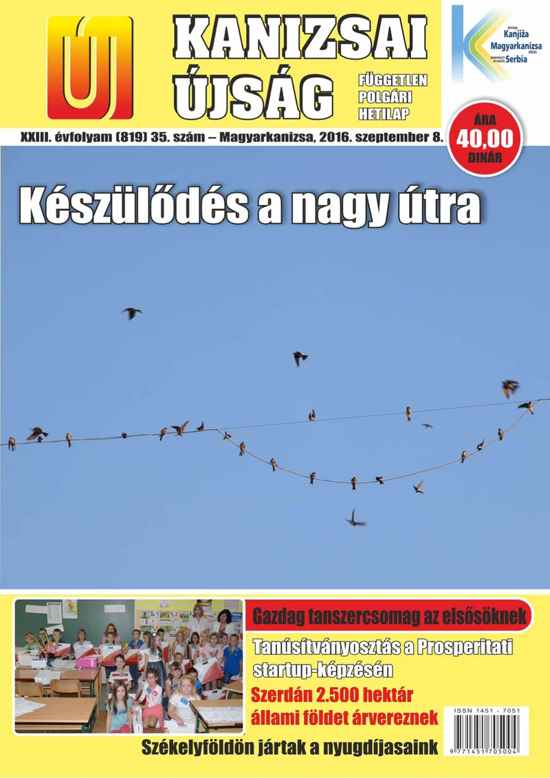 Új Kanizsai Újság, 23. évf. 2016. szeptember 8. 35. sz.