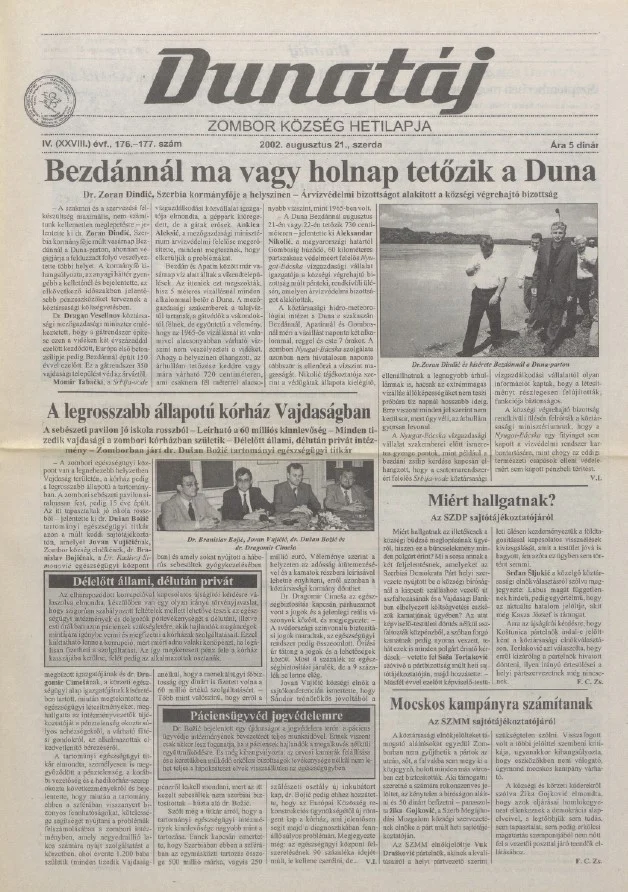 Dunatáj, 4. évf. 2002. augusztus 21. 176–177. sz.