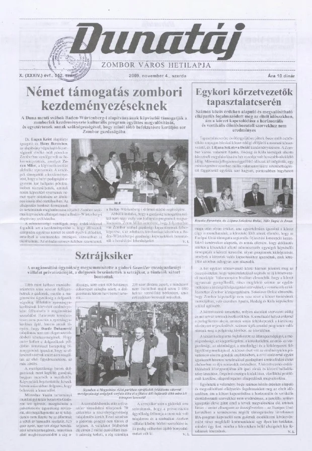 Dunatáj, 11. évf. 2009. november 4. 552. sz.