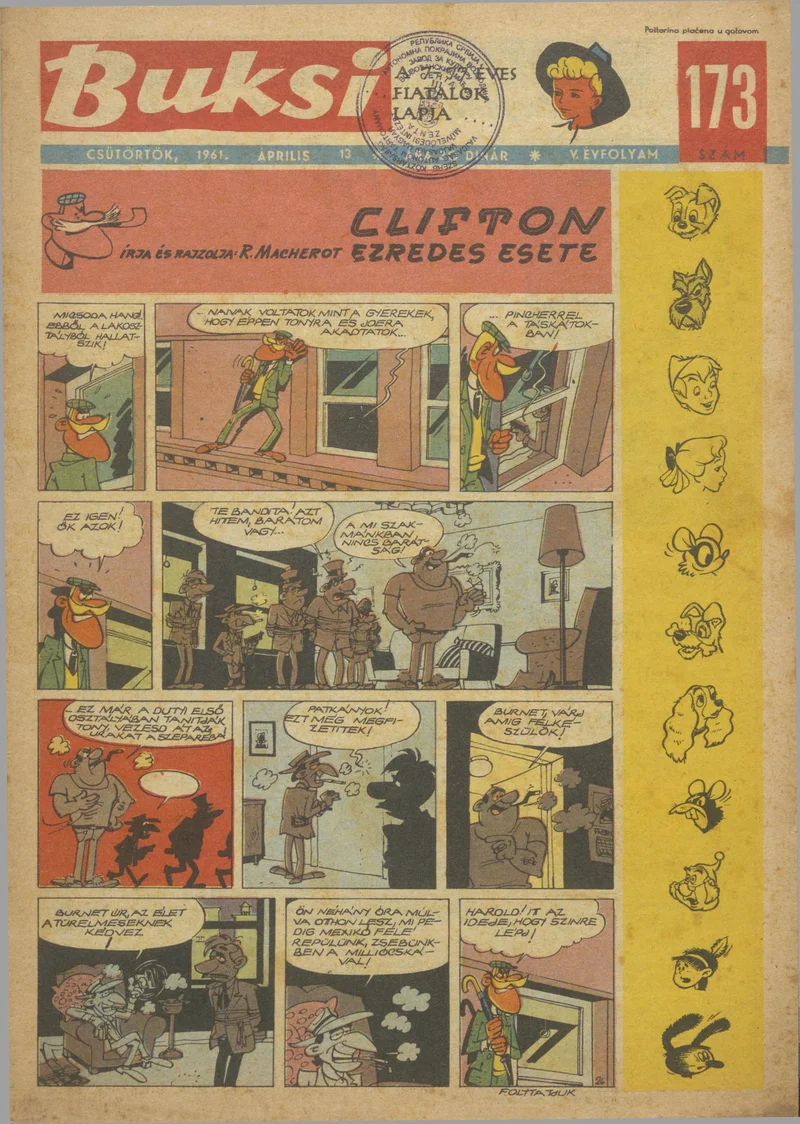 Buksi, 5. évf. 1961. április 13. 173. sz.