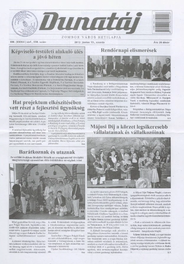 Dunatáj, 14. évf. 2012. június 13. 688. sz.