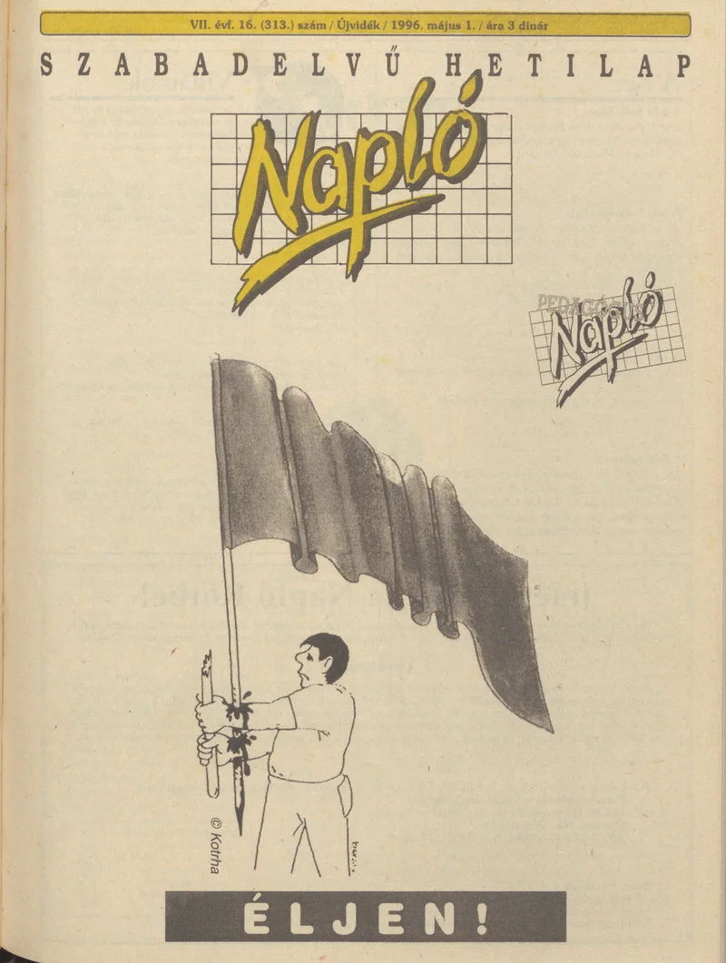Napló - Szabadelvű hetilap, 7. évf. 1996. május 1. 313. sz.