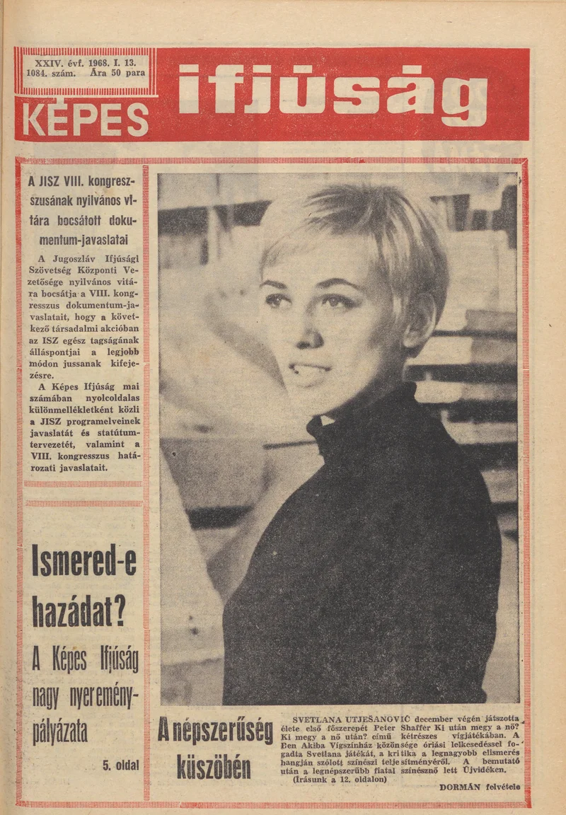 Képes Ifjúság, 24. évf. 1968. január 13. 1084. sz. 1–32. oldal