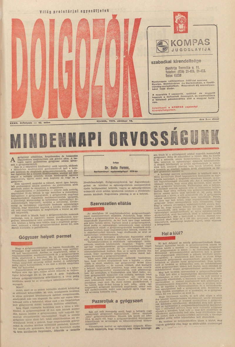 Dolgozók, 33. évf. 1979. október 18. 42. sz.