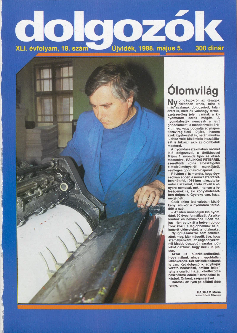 Dolgozók, 42. évf. 1988. május 5. 18. sz.