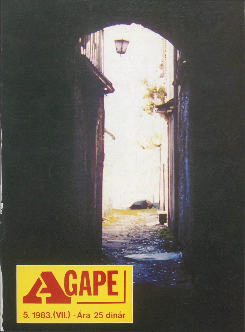 Agape, 7. évf. 1983. szeptember. 5. sz.