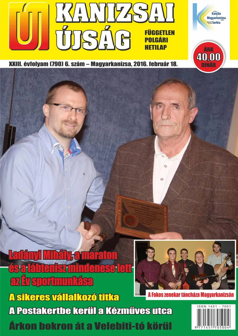 Új Kanizsai Újság, 23. évf. 2016. február 18. 6. sz.