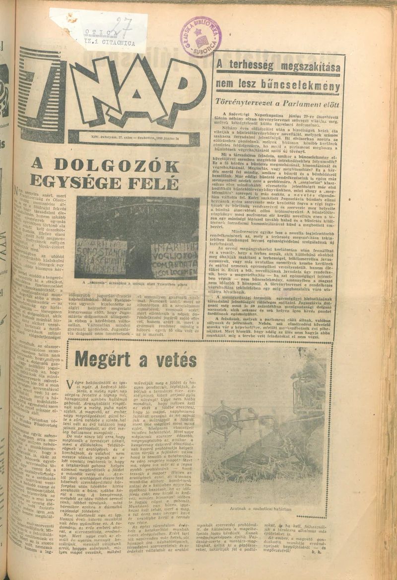 7 Nap, 14. évf. 1959. június 28. 27. sz. 1–18. oldal