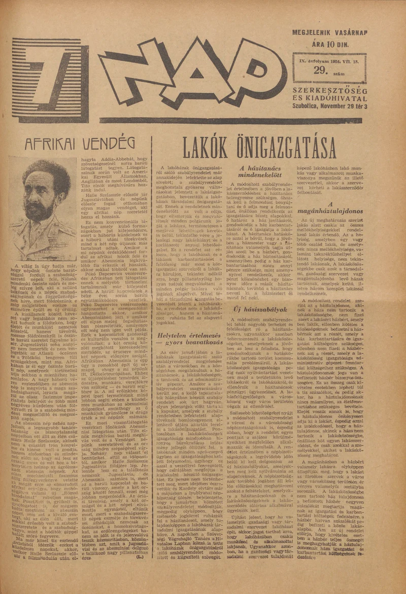 7 Nap, 9. évf. 1954. július 18. 29. sz. 1–16. oldal