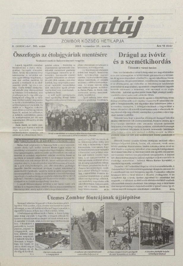 Dunatáj, 10. évf. 2008. november 26. 503. sz.