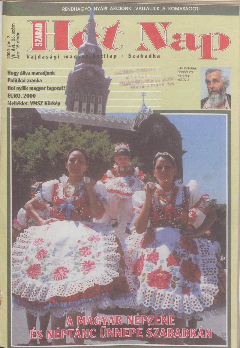Szabad Hét Nap, 7. évf. 2000. június 7. 23. sz.