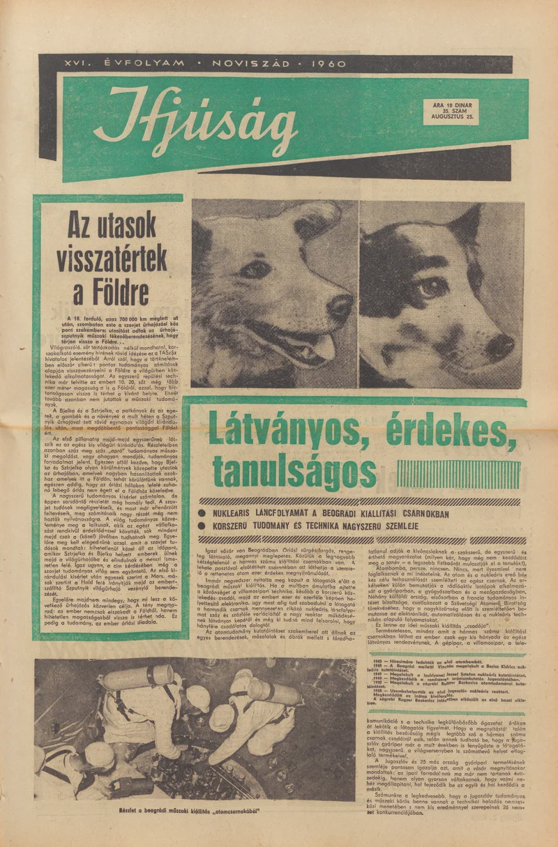 Ifjúság, 16. évf. 1960. augusztus 25. 35. sz.