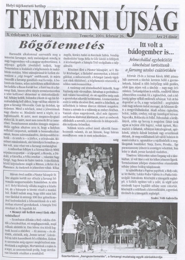 Temerini Újság, 10. évf. 2004. február 26. 9. sz.