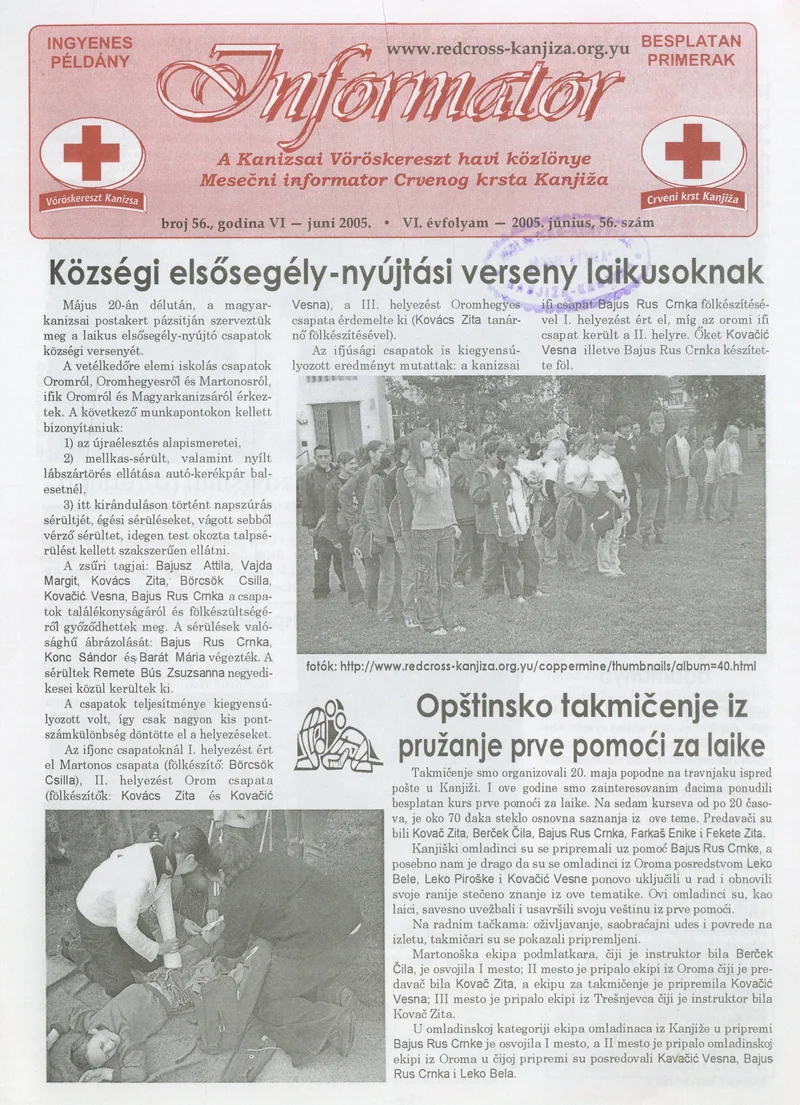 Informator, 6. évf. 2005. június 1. 56. sz.