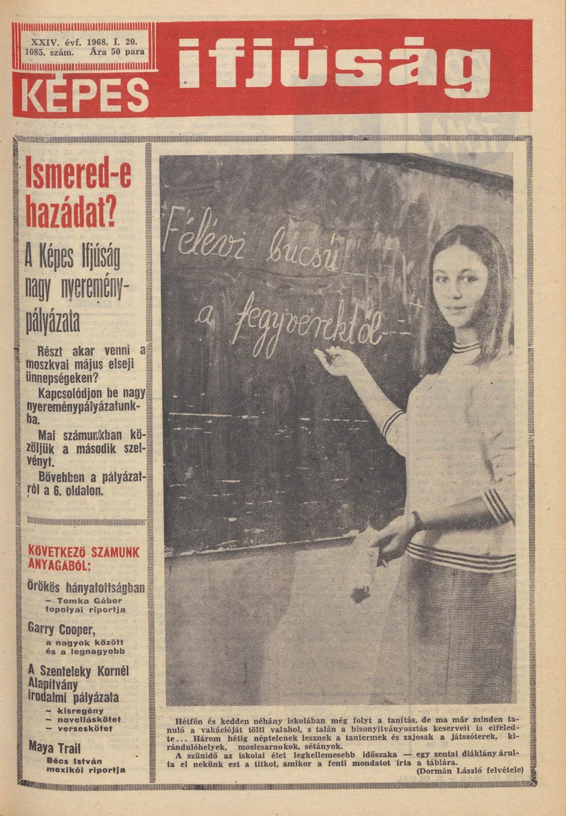 Képes Ifjúság, 24. évf. 1968. január 20. 1085. sz. 1–32. oldal