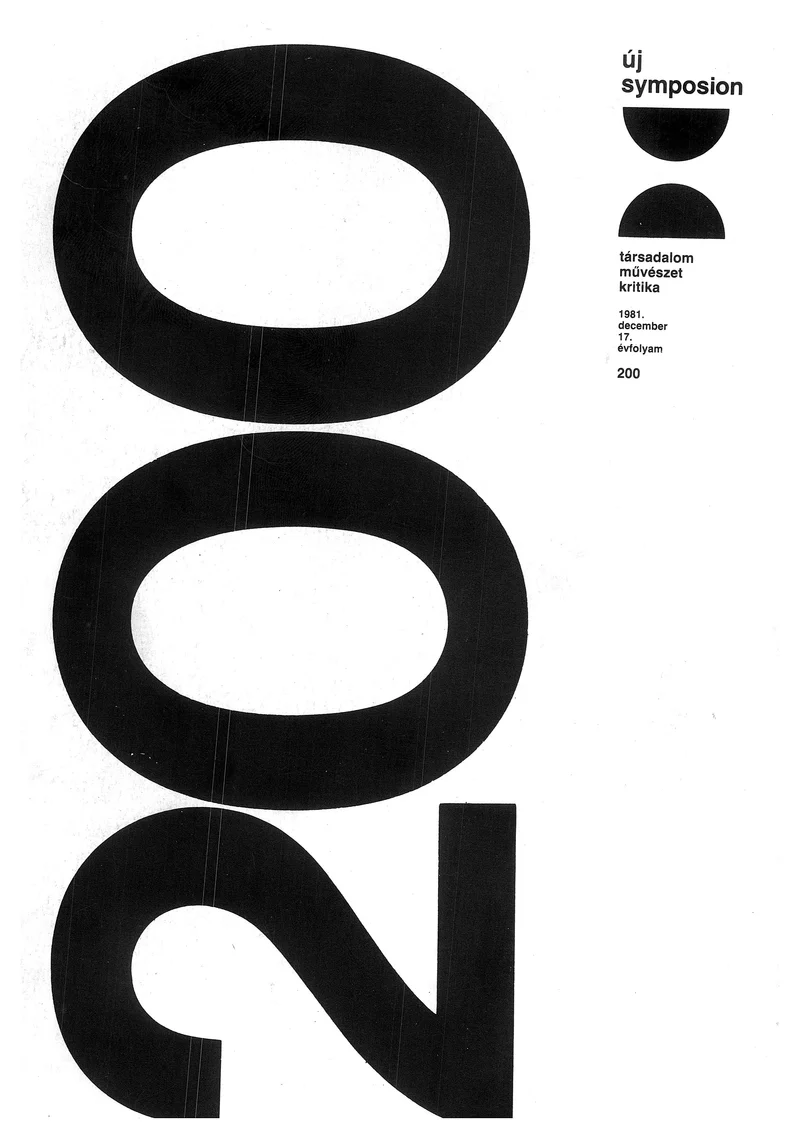 Új Symposion, 17. évf. 1981. december. 200. sz. 393–492. oldal