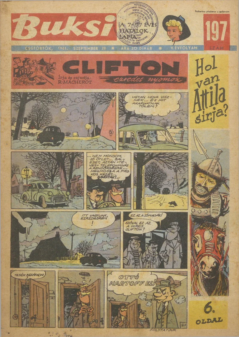 Buksi, 5. évf. 1961. szeptember 28. 197. sz.