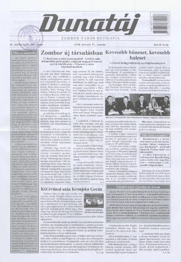 Dunatáj, 12. évf. 2010. február 17. 567. sz.