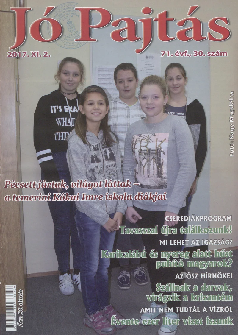 Jó Pajtás, 71. évf. 2017. november 2. 30. sz.