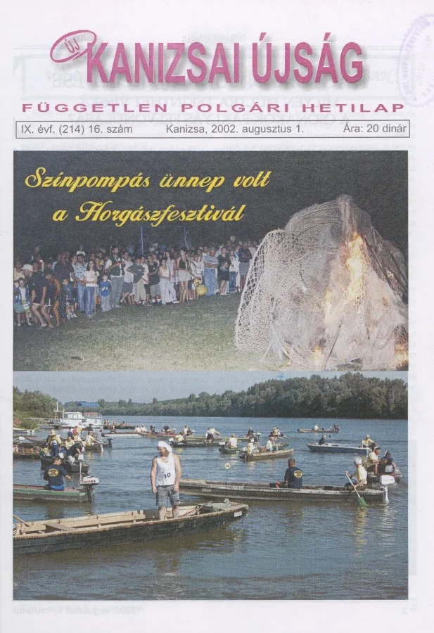 Új Kanizsai Újság, 9. évf. 2002. augusztus 1. 16. sz.