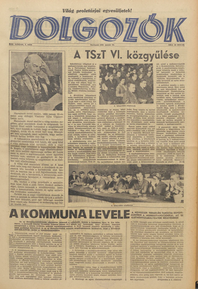 Dolgozók, 13. évf. 1959. január 24. 4. sz.