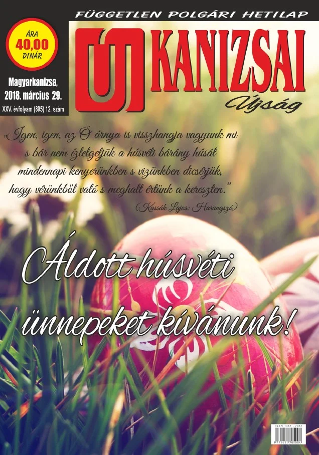 Új Kanizsai Újság, 25. évf. 2018. március 29. 12. sz.