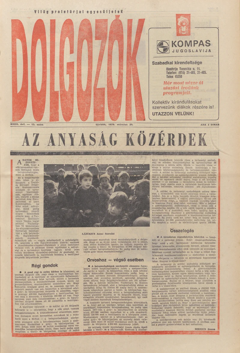 Dolgozók, 33. évf. 1979. március 29. 13. sz.