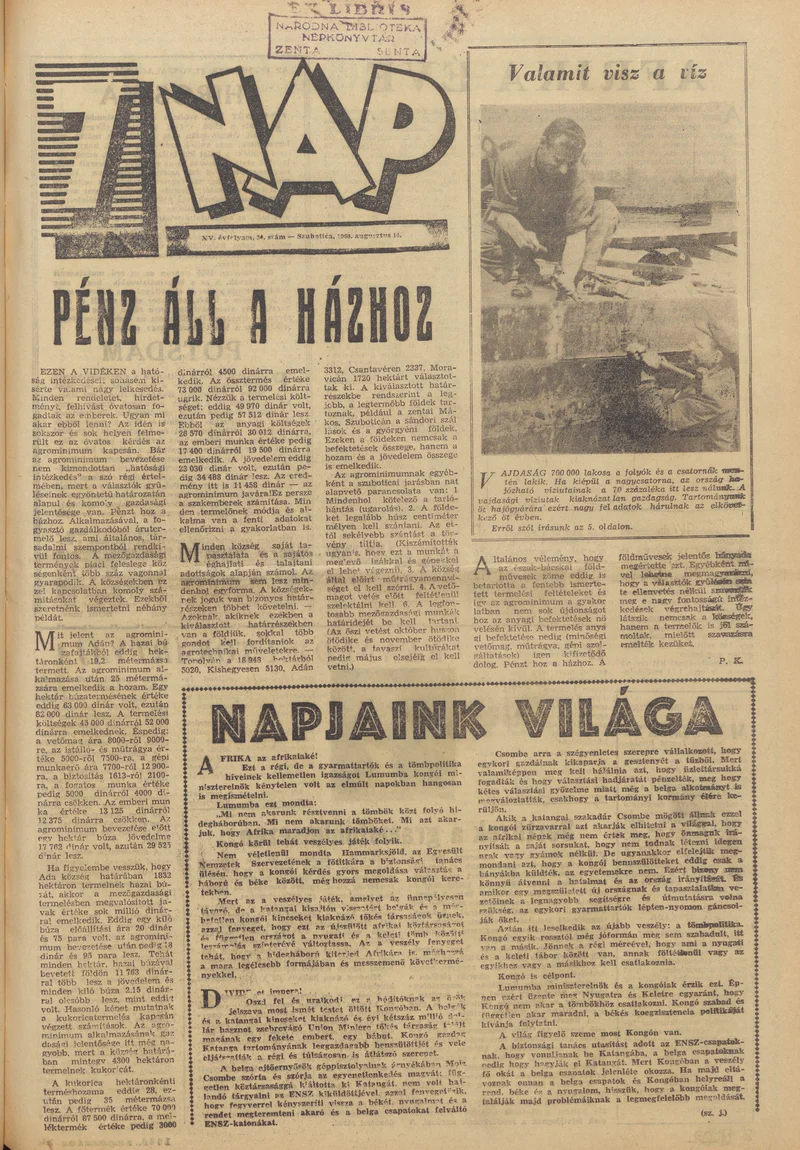 7 Nap, 15. évf. 1960. augusztus 14. 34. sz. 1–24. oldal
