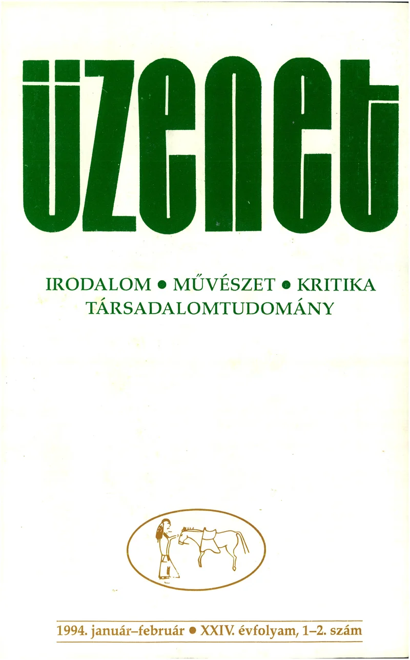 Üzenet, 24. évf. 1994. január – február. 1–2. sz. 1–112. oldal