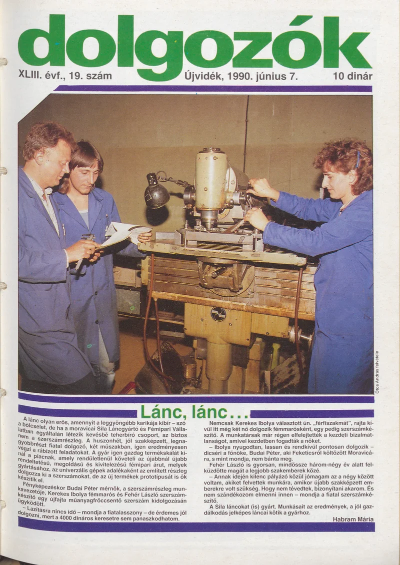 Dolgozók, 44. évf. 1990. június 7. 19. sz.