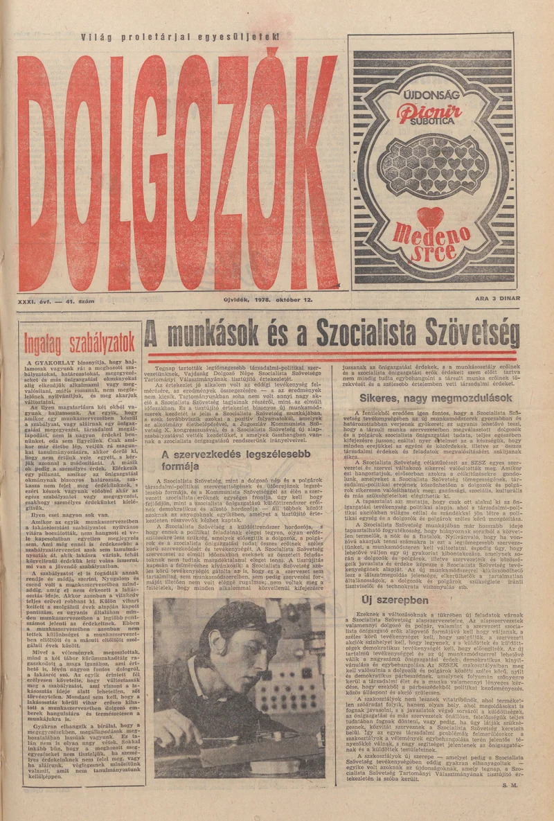 Dolgozók, 32. évf. 1978. október 13. 41. sz.