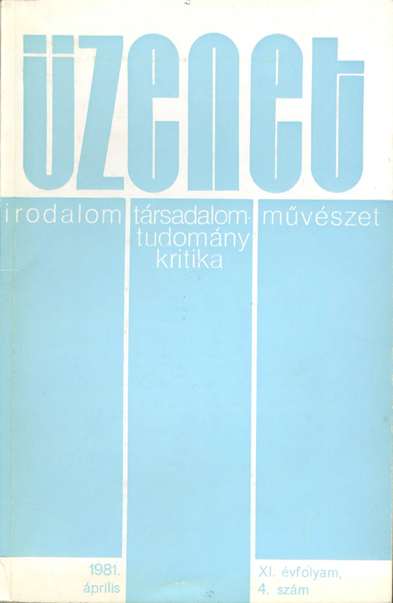 Üzenet, 11. évf. 1981. április. 4. sz.