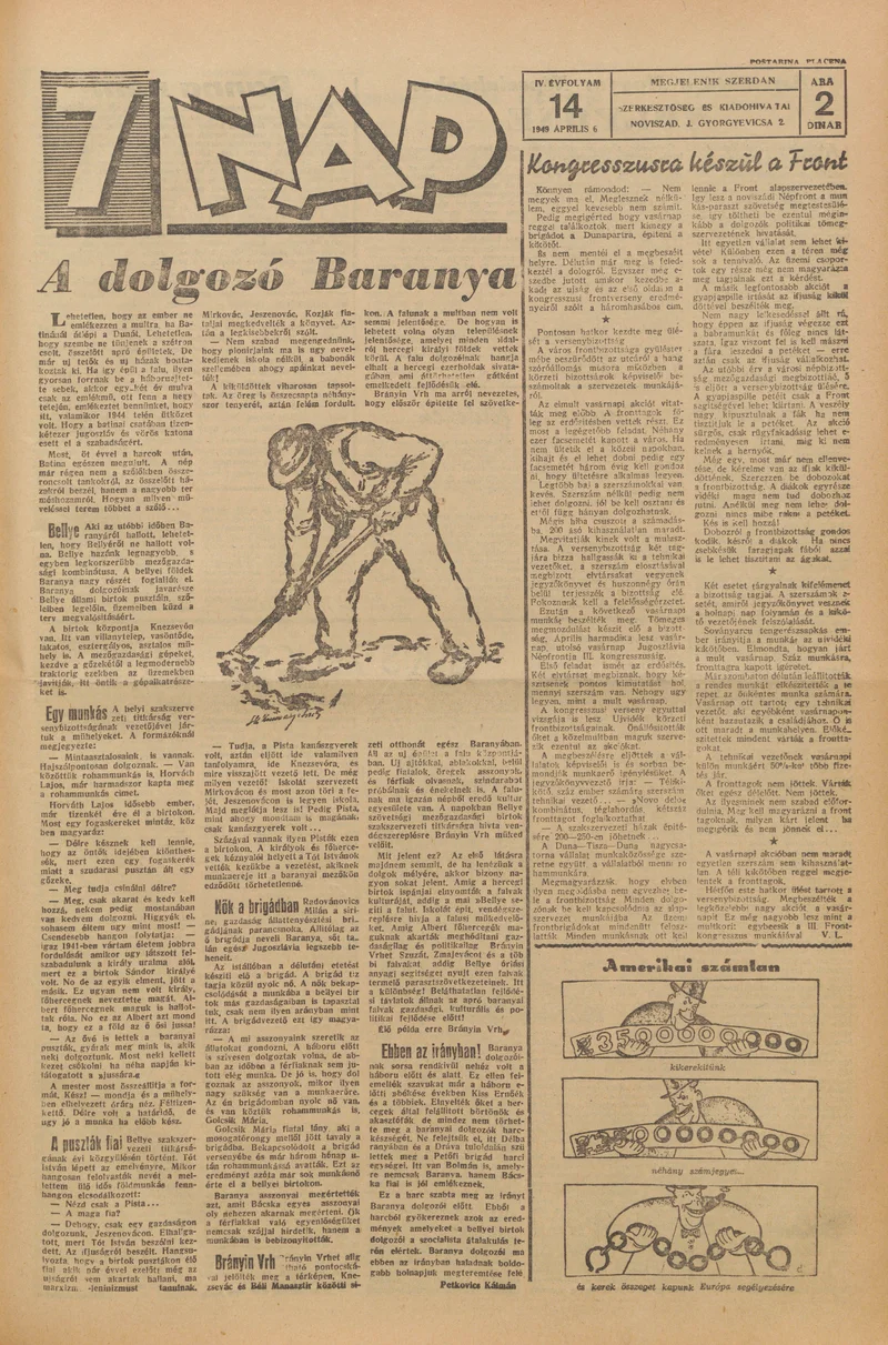 7 Nap, 4. évf. 1949. április 6. 14. sz. 1–4. oldal