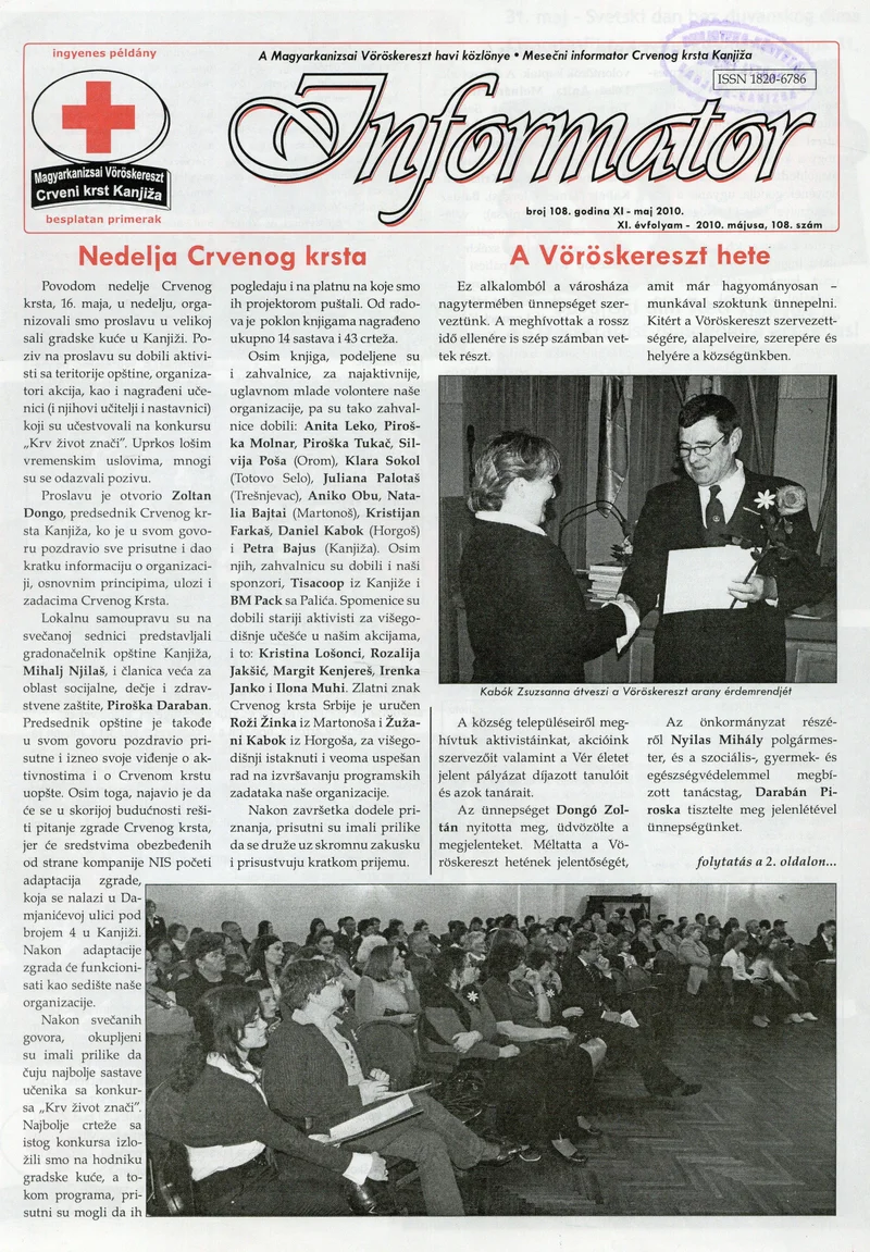 Informator, 11. évf. 2010. május 1. 108. sz.