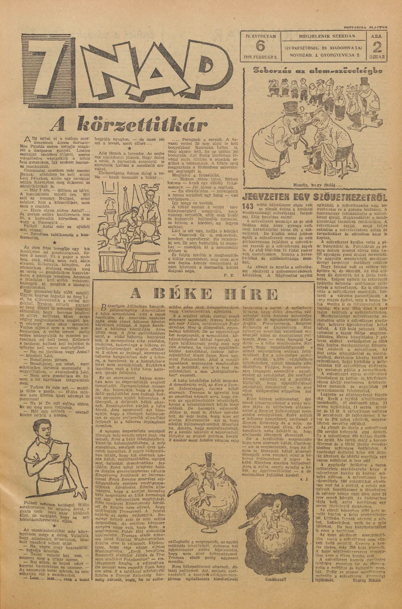 7 Nap, 4. évf. 1949. február 9. 6. sz. 1–4. oldal