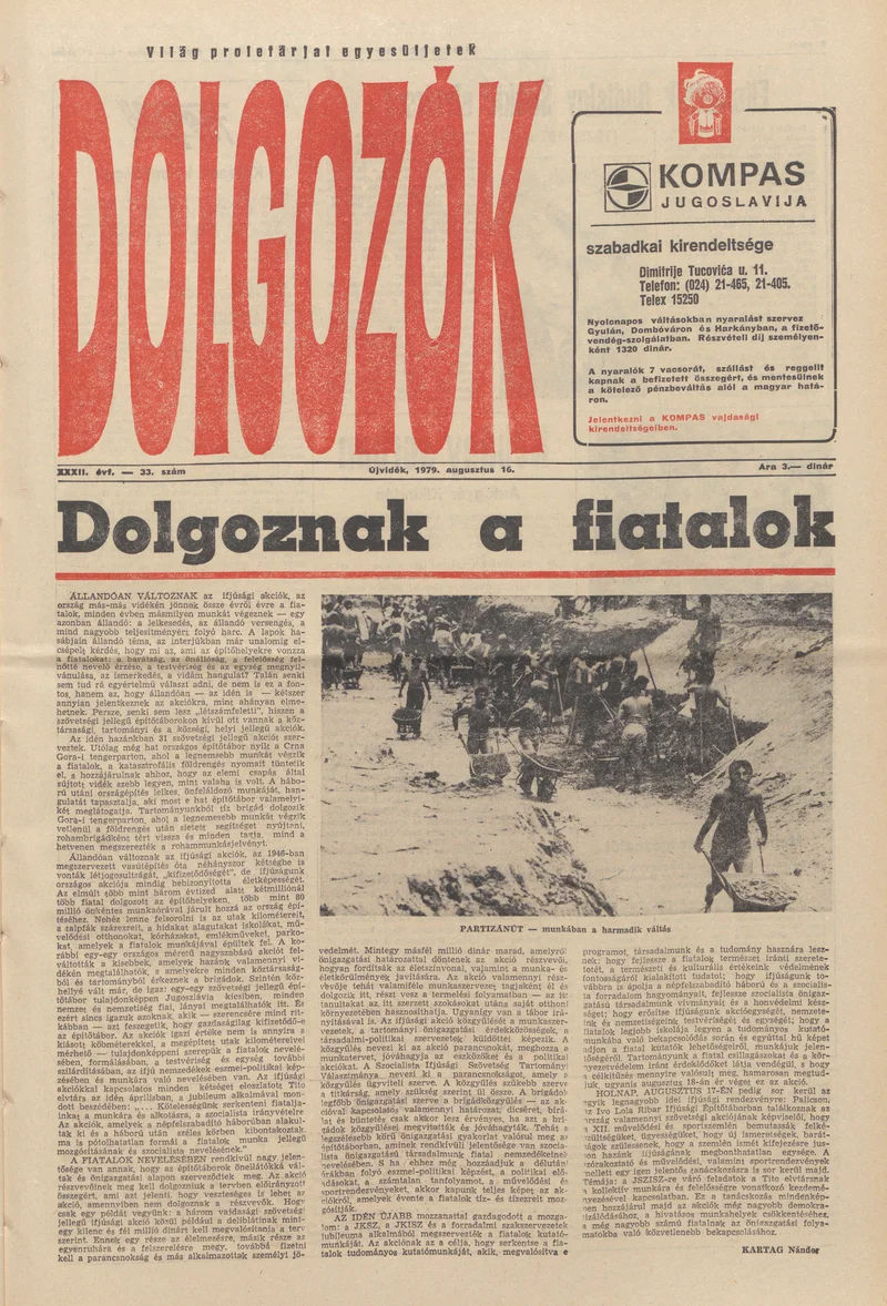 Dolgozók, 33. évf. 1979. augusztus 16. 33. sz.