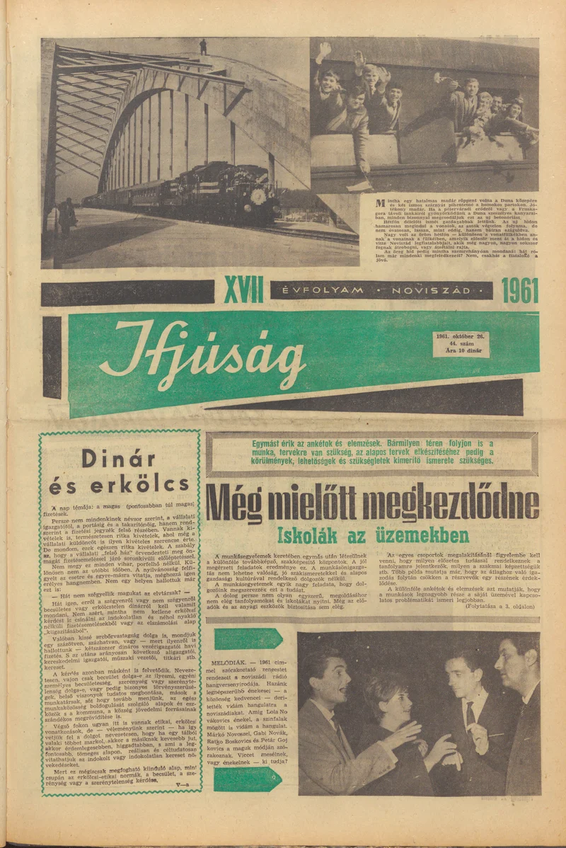 Ifjúság, 17. évf. 1961. október 26. 44. sz.