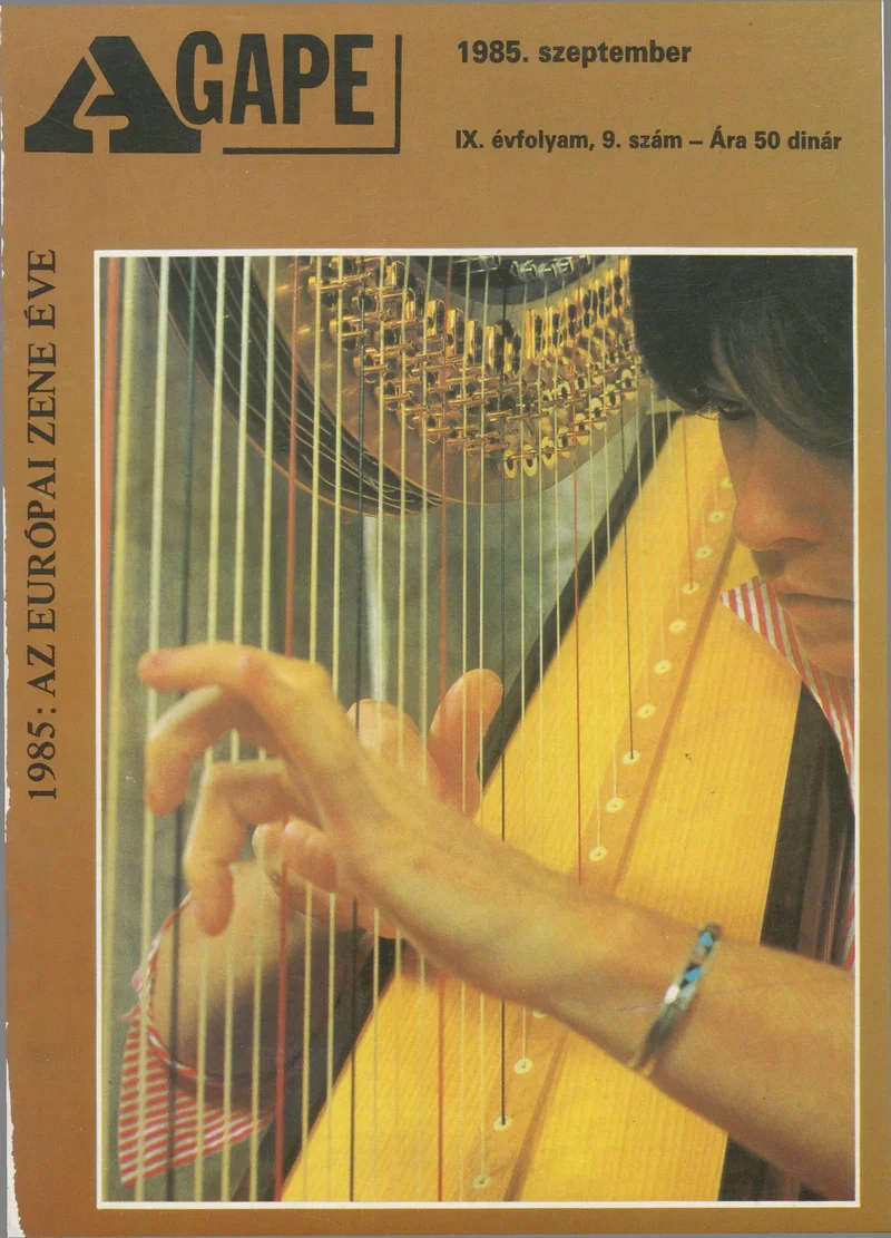 Agape, 9. évf. 1985. szeptember. 9. sz.