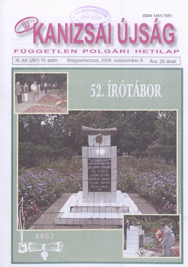 Új Kanizsai Újság, 11. évf. 2004. szeptember 9. 18. sz.