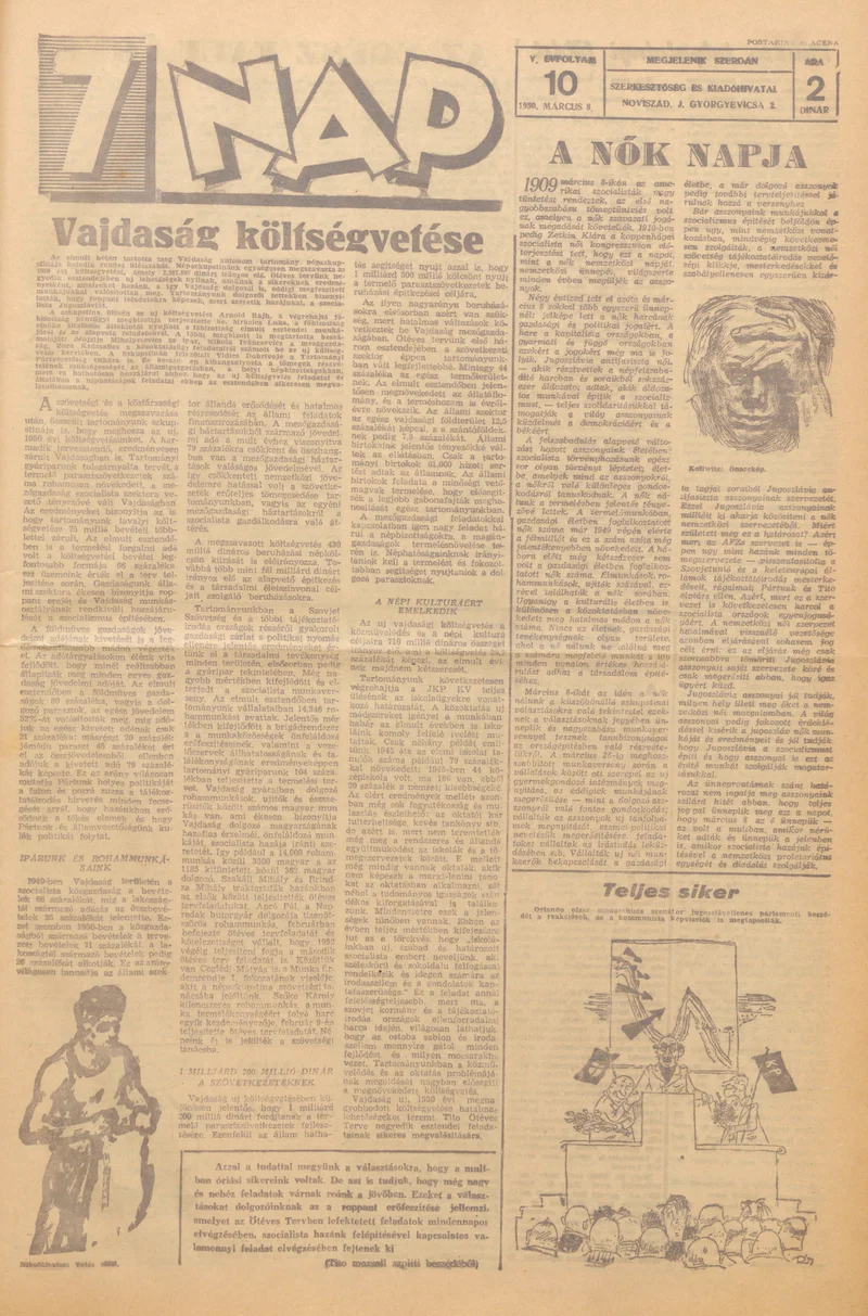 7 Nap, 5. évf. 1950. március 8. 10. sz. 1–4. oldal