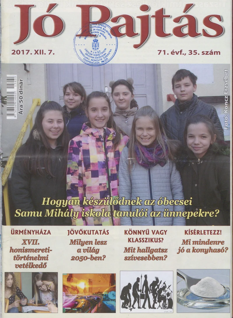 Jó Pajtás, 71. évf. 2017. december 7. 35. sz.