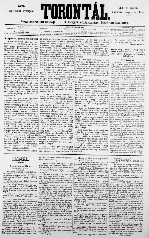 Torontál, 8. évf. 1879. augusztus 14. 33. sz.