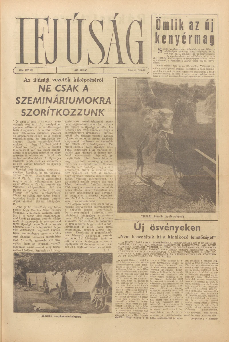 Ifjúság, 12. évf. 1956. július 27. 562. sz.