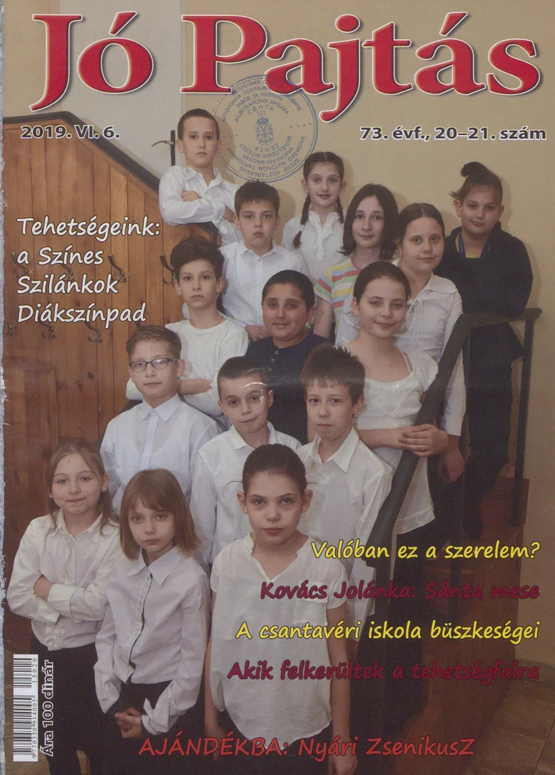 Jó Pajtás, 73. évf. 2019. június 6. 20–21. sz.