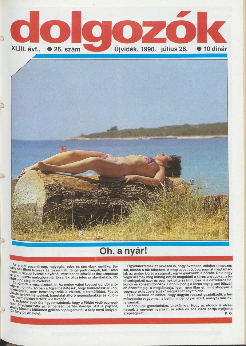 Dolgozók, 44. évf. 1990. július 26. 26. sz.