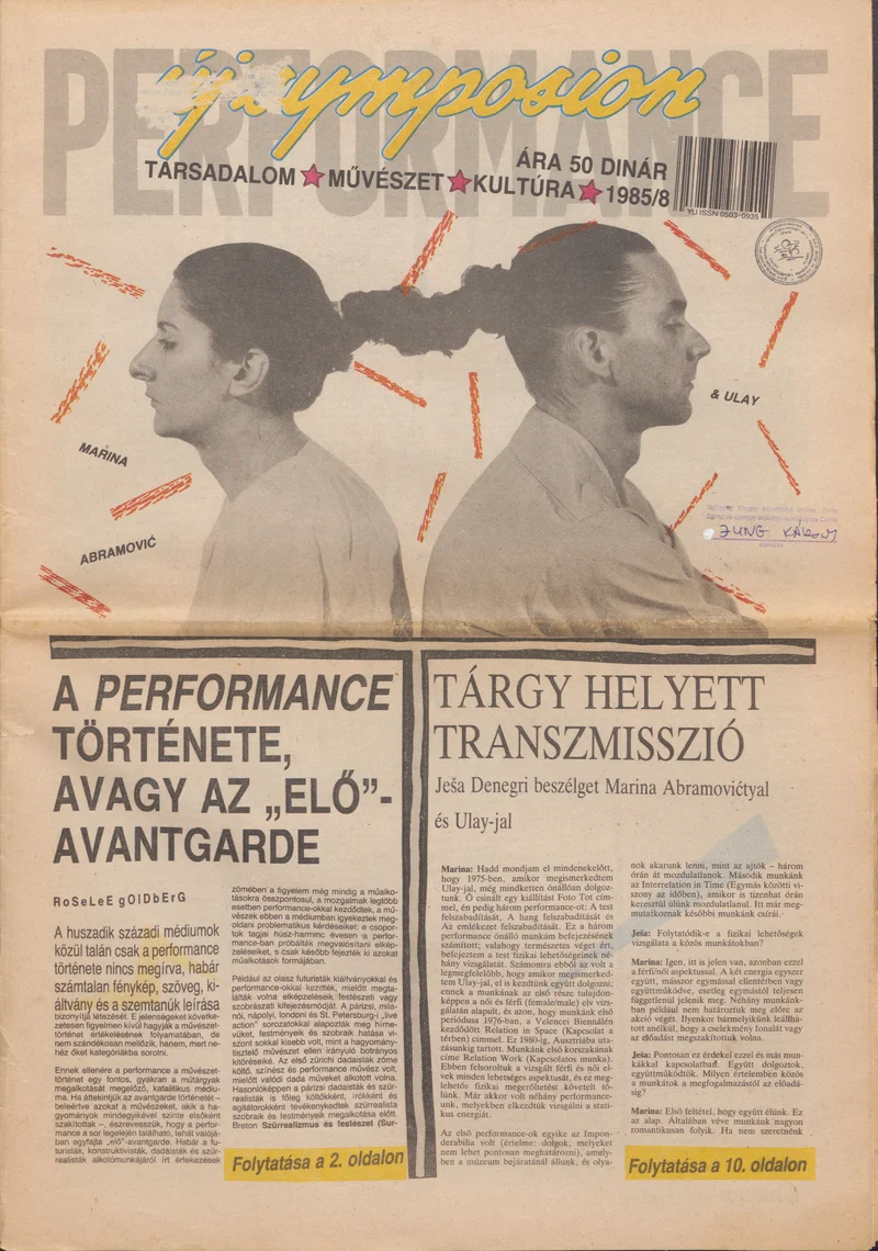 Új Symposion, 21. évf. 1985. augusztus. 236. sz. 1–19. oldal