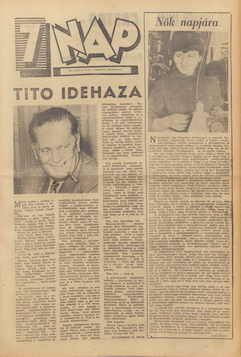 7 Nap, 14. évf. 1959. március 8. 11. sz. 1–20. oldal