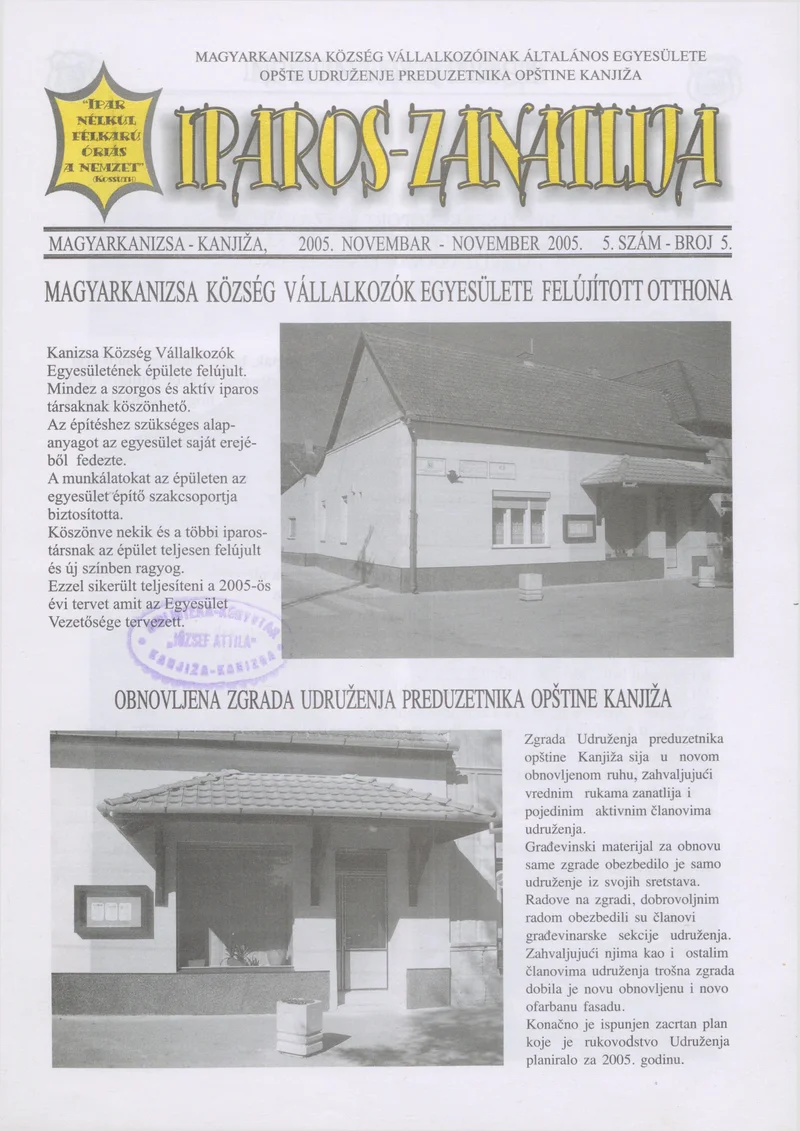 Iparos-Zanatlija 2005. november. 5. sz.